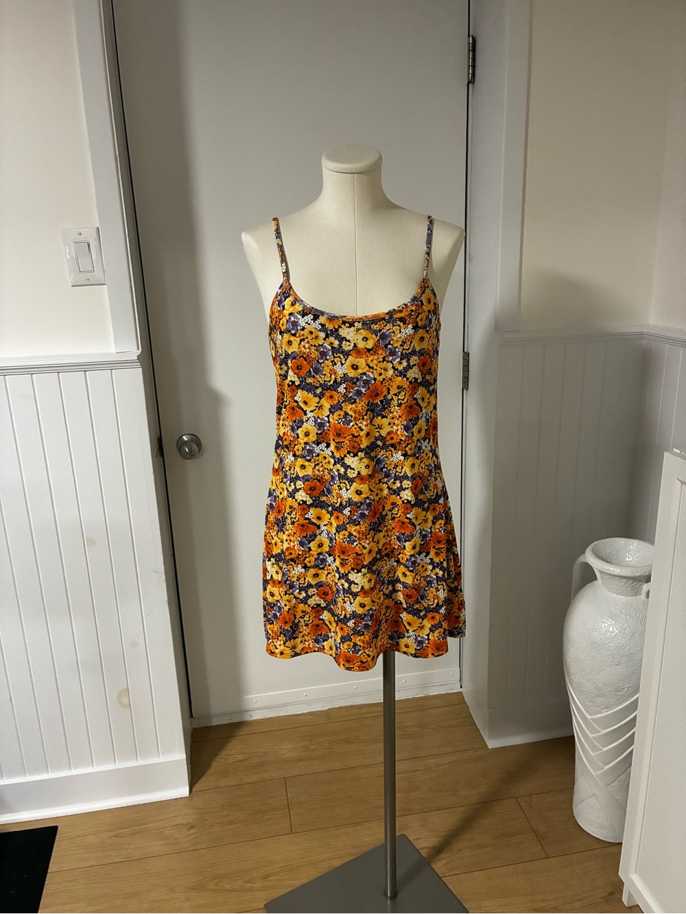 H&M Divided Orange, Yellow & Purple Floral Camisole